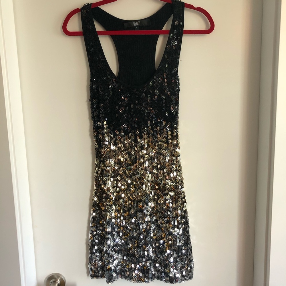 Sequin racer back dress